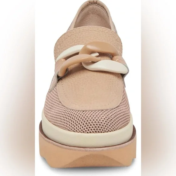 NWT Dolce Vita Women’s Jaksen Platform Loafers In Almond Size 7.5 - Picture 3 of 7